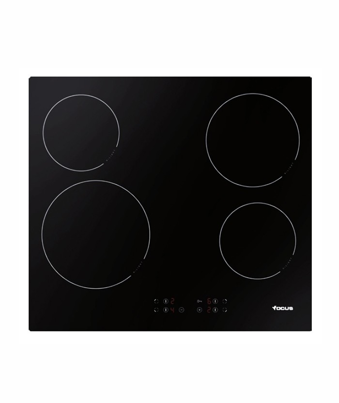 PLAQUE DE CUISSON 4 FEUX FOCUS F816X - 60 CM - NOIR