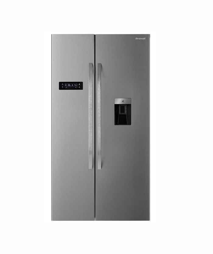 RÉFRIGÉRATEUR 617 L BRANDT BFA701YDX - SIDE BY SIDE - NOFROST - INOX