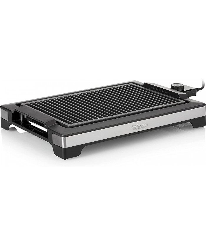 GRILL ET BARBACUE DE TABLE TRISTAR BP-2780 - 2000 W - NOIR ET INOX