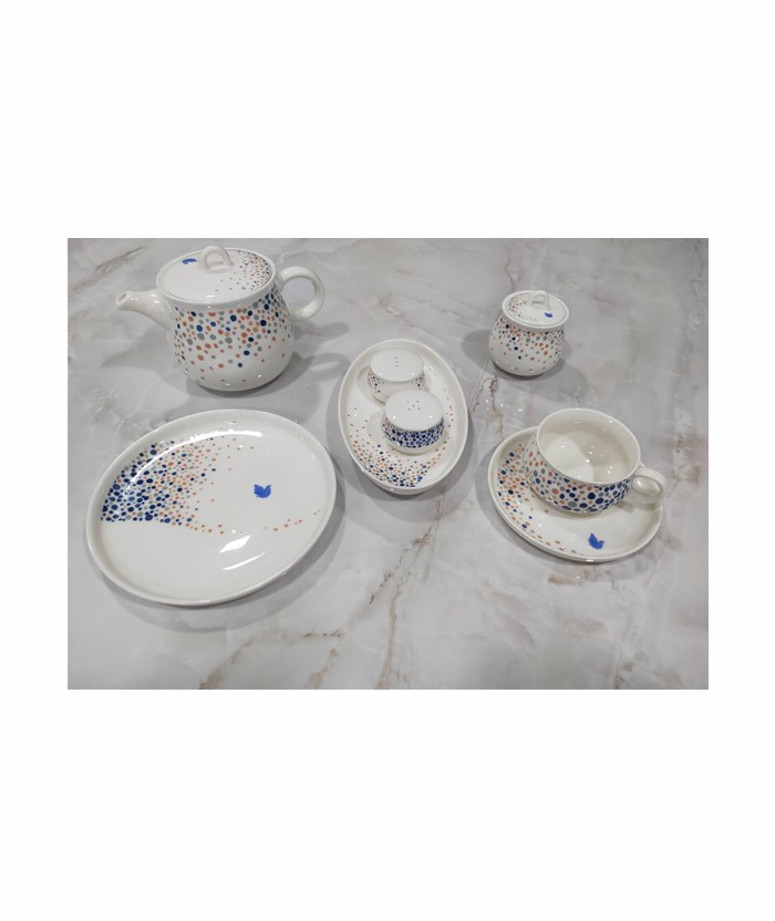 SERVICE PETIT-DÉJEUNER 30 PCS KORKMAZ A8721 - PORCELAINE