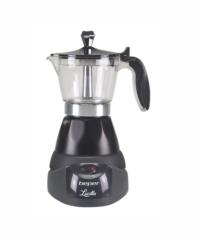 CAFETIÈRE ÉLECTRIQUE MOKA BEPER BC.040N - 400 W - NOIR