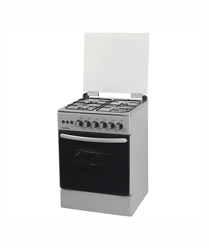 CUISINIÈRE À GAZ 4 FEUX KUMTEL 66-GG40 - 60 CM - SILVER